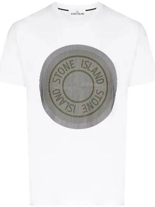 Lenticular Logo Short Sleeve T-Shirt White - STONE ISLAND - BALAAN 2