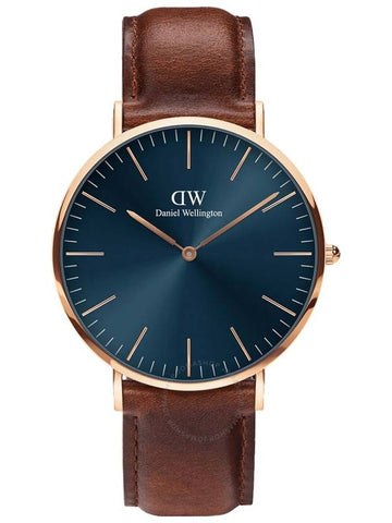 Daniel Wellington Classic St Mawes Arctic Quartz Blue Dial Men's Watch DW00100626 - DANIEL WELLINGTON - BALAAN 1