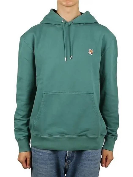 Fox Head Patch Regular Hoodie Teal Grey - MAISON KITSUNE - BALAAN 2