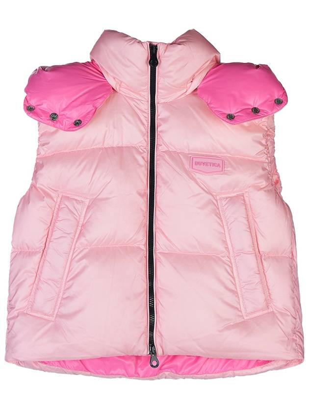 Women s VINDEMIATRIX Zipper Padded Vest Pink - DUVETICA - BALAAN 11