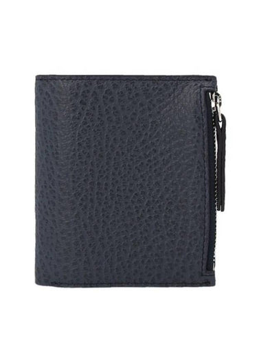 Signature Stitch Zipper Pocket Half Wallet Navy - MAISON MARGIELA - BALAAN 1