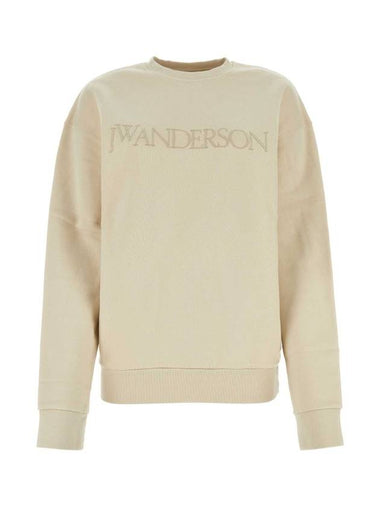 Embroidered Logo Cotton Sweatshirt Purple - JW ANDERSON - BALAAN 1