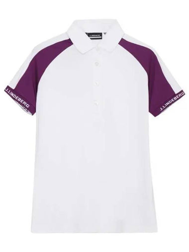 Women's Perinne Polo Shirt White - J.LINDEBERG - BALAAN 1