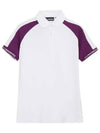 Women's Perinne Polo Short Sleeve T-Shirt White - J.LINDEBERG - BALAAN 1