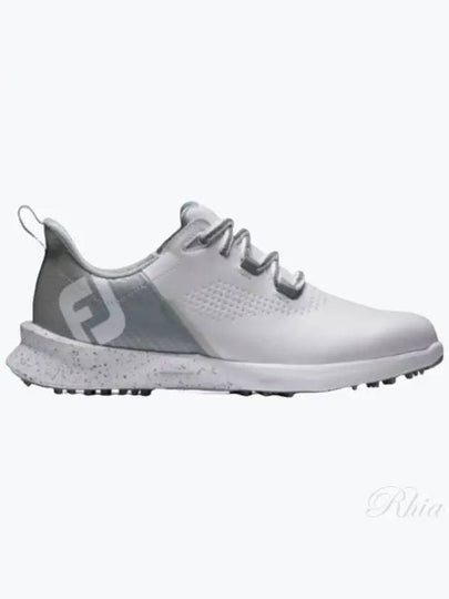 Women's Logo Waterproof Spike Shoes Grey - FOOTJOY - BALAAN 2