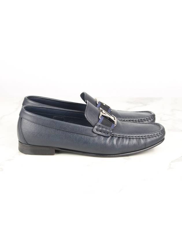 Leather loafer navy 7 5 265 - LOUIS VUITTON - BALAAN 4