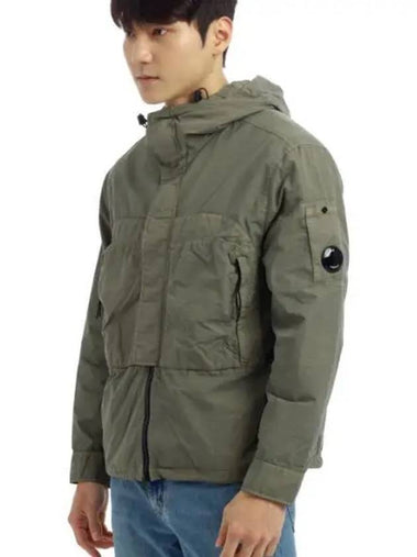 CP Company Flatt Nylon Hooded Overshirt 17CMOS132A 005991G 359 Flat - CP COMPANY - BALAAN 1