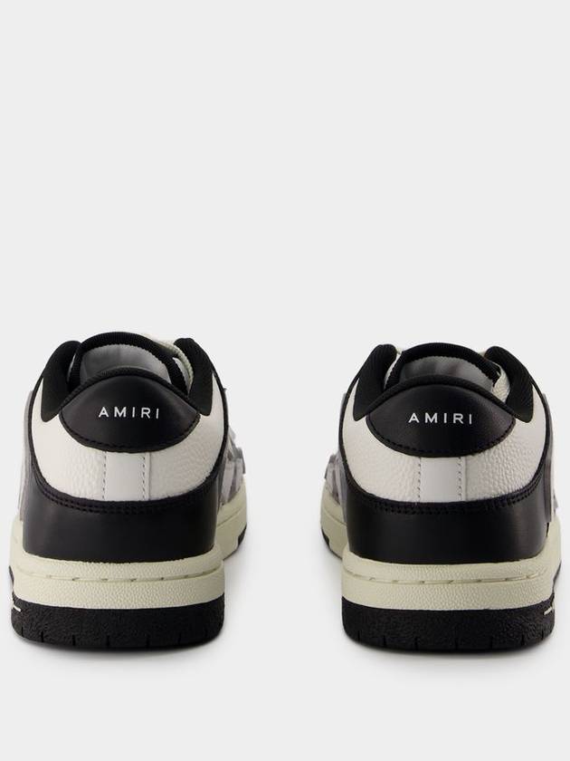 Two-Tone Skel Top Low Sneakers - Amiri - Leather - Black/White/Grey - AMIRI - BALAAN 3