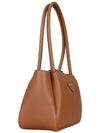 Triangle Logo Medium Shoulder Bag Caramel - PRADA - BALAAN 4