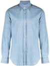 Denim Long Sleeve Shirt Light Blue - BRUNELLO CUCINELLI - BALAAN 2