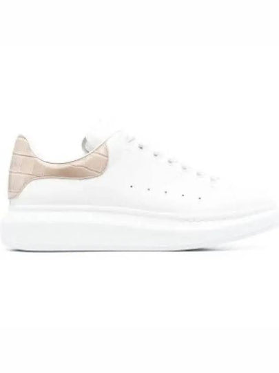 Oversized Beige Tab Low Top Sneakers White - ALEXANDER MCQUEEN - BALAAN 2