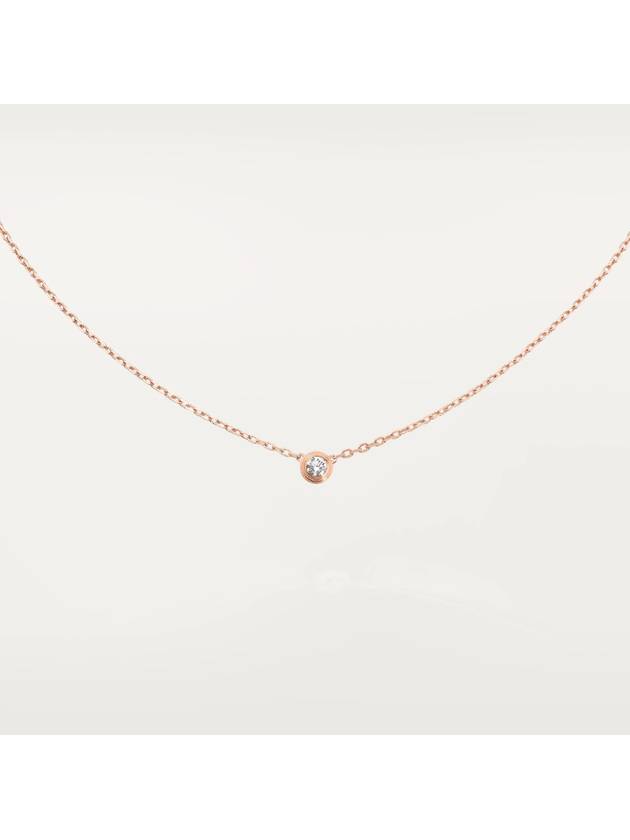 D'amour Necklace Small Model Rose Gold Diamond - CARTIER - BALAAN 3