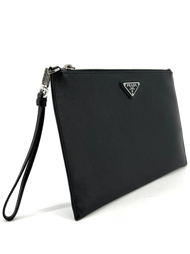 Saffiano triangle logo strap clutch medium 2NH005 - PRADA - BALAAN 4