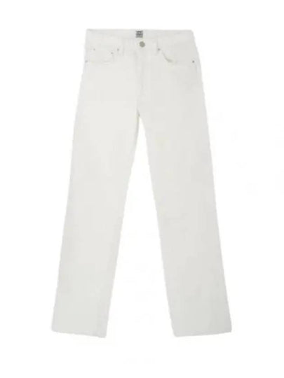 Women's Twisted Seam Straight Jeans Off-White - TOTEME - BALAAN 2