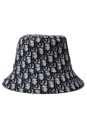 58 Dior Oblique Carriage Brim Reversible Bucket Hat Gray - DIOR - BALAAN 1