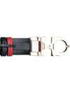 Reversible Gancini Leather Belt Black Lipstick Red - SALVATORE FERRAGAMO - BALAAN 7