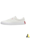 Red Logo Canvas Low Top Sneakers White - HUGO BOSS - BALAAN 2