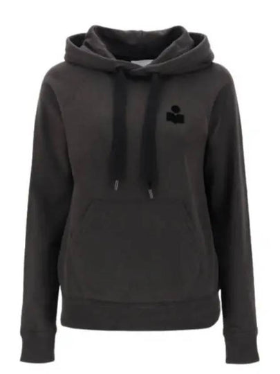 Malibu Logo Print Hooded Top Washed Black - ISABEL MARANT - BALAAN 2