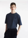 Bold Fox Head Patch Oversized Short Sleeve T-Shirt Navy - MAISON KITSUNE - BALAAN 5