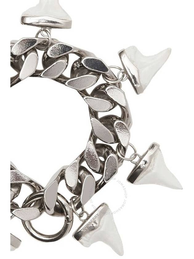 Burberry Resin Shark Detail Palladium Plated Bracelet, Size Small - BURBERRY - BALAAN 3