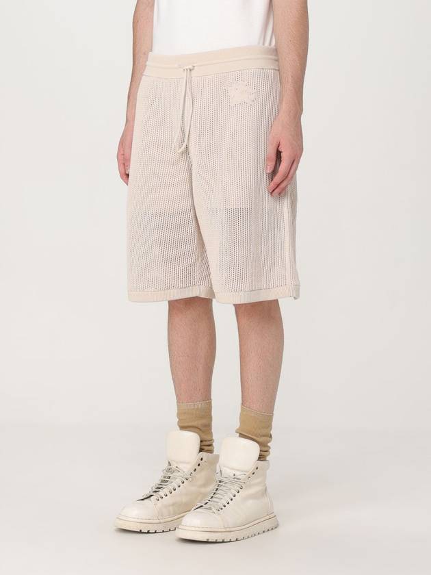 Equestrian Knight Mesh Cotton Shorts Soap - BURBERRY - BALAAN 5