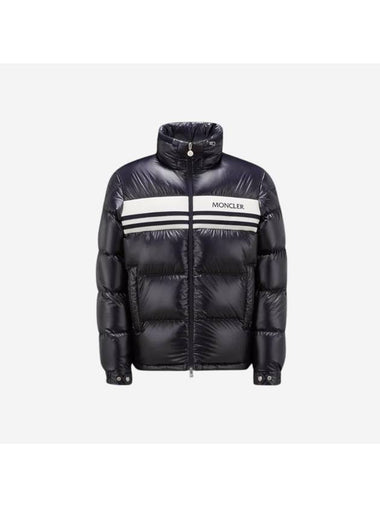 Skastend Short Down Jacket Night Blue 23FW - MONCLER - BALAAN 1