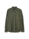 Gabardine Long Sleeve Shirt Bronze Green - CP COMPANY - BALAAN 2