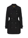 Kensington Cotton Trench Coat Black - BURBERRY - BALAAN 2