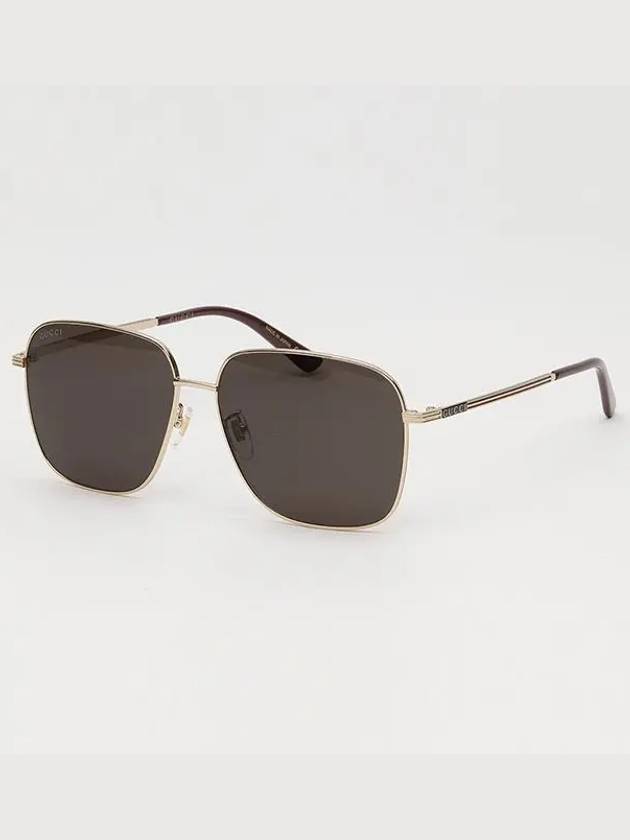 Eyewear Square Asian Fit Sunglasses Gold - GUCCI - BALAAN 4