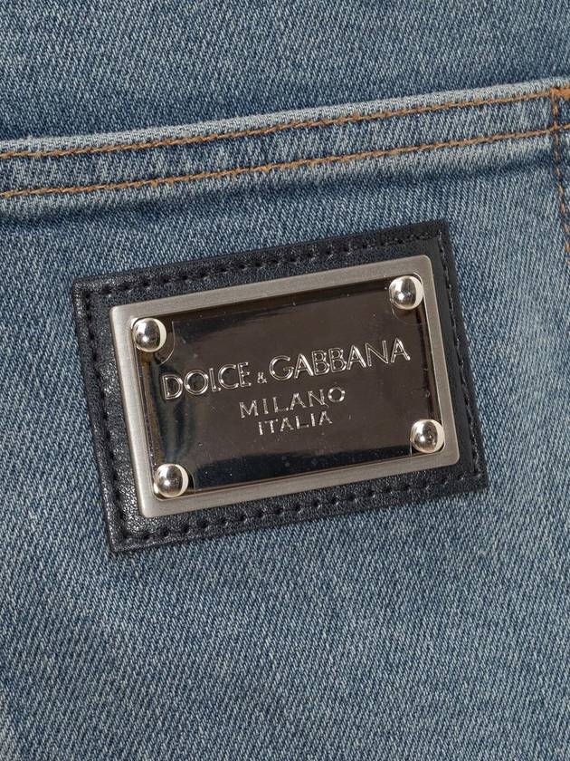 Denim Straight Pants GP02WDG8KF2S9001 VARIANTE ABBINATA BLUE - DOLCE&GABBANA - BALAAN 5