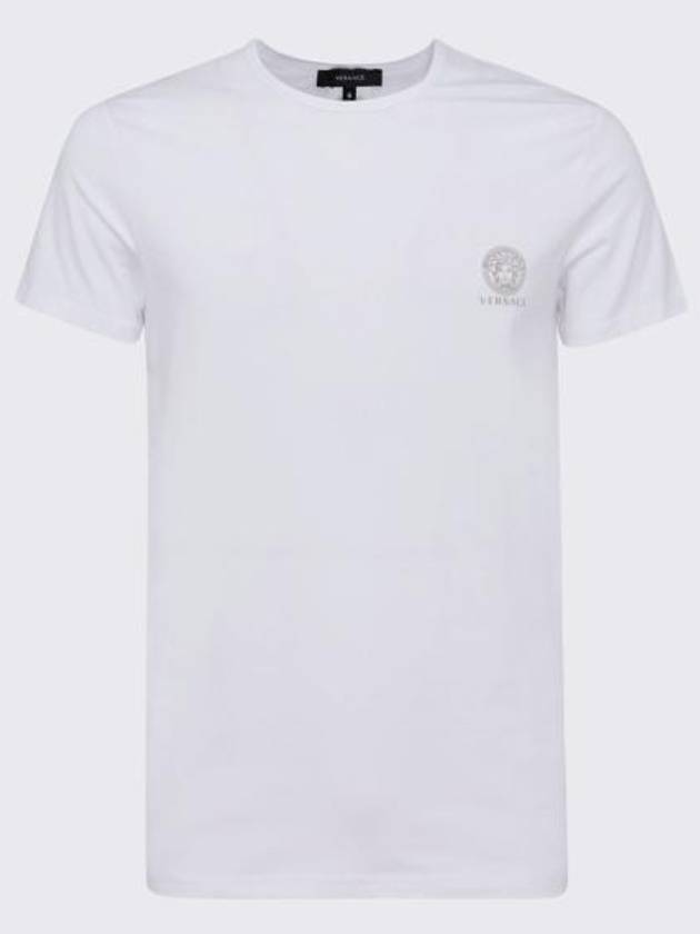 Medusa Logo Print Under Short Sleeve T-Shirt White - VERSACE - BALAAN 2