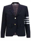 Plain Weave Suiting Classic 4 Bar Jacket Navy - THOM BROWNE - BALAAN 2