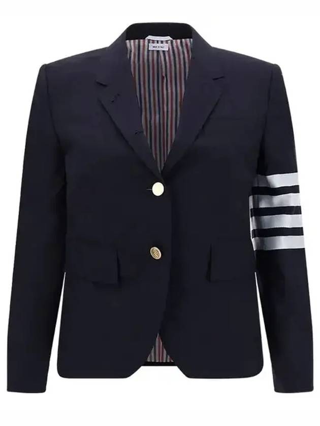 Plain Weave Suiting Classic 4 Bar Jacket Navy - THOM BROWNE - BALAAN 2