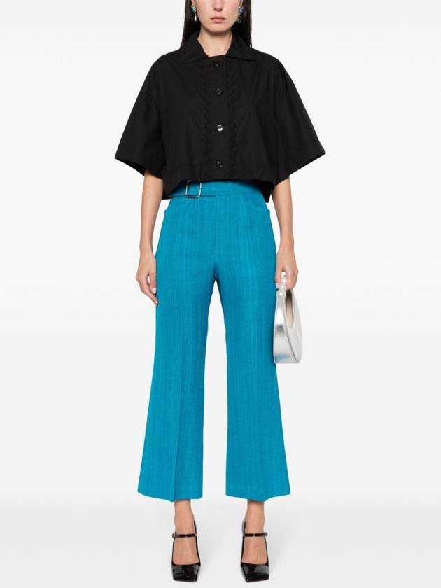 wave-appliqué cropped shirt - PATOU - BALAAN 2