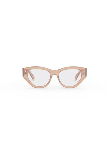 Eyewear Cat Eye Transparent Eyeglasses Pink - CELINE - BALAAN 1