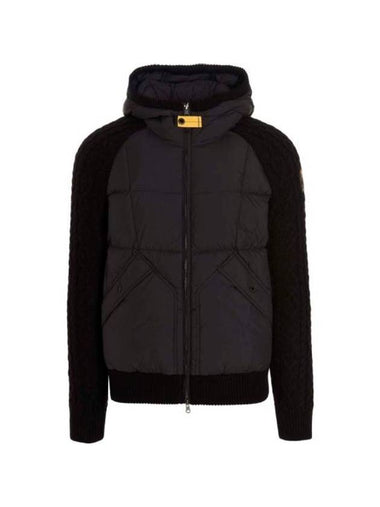 Panelled Zip Up Hoodie Black - PARAJUMPERS - BALAAN 1