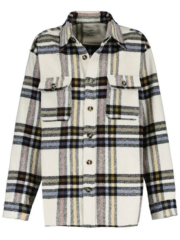 Ervey Check Jacket Ecru - ISABEL MARANT - BALAAN 1