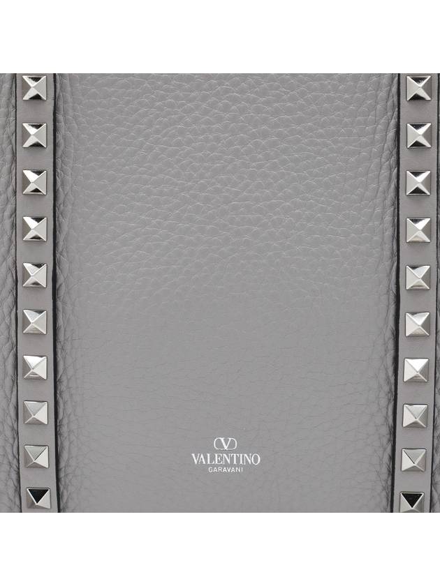 Valentino Garavani Grey Leather Totes - VALENTINO - BALAAN 4