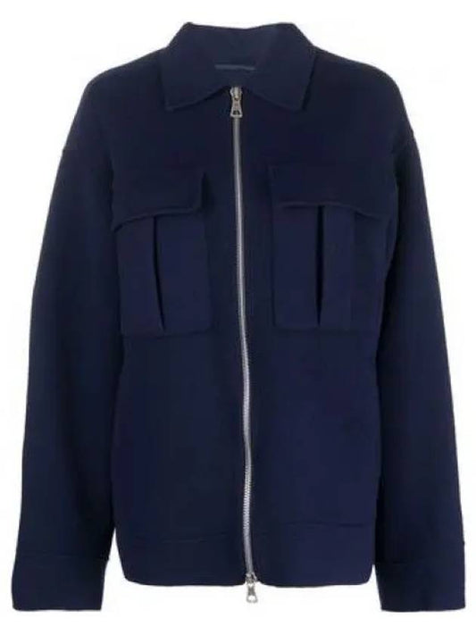 Pisano PISANO oversized wool jacket navy - MAX MARA - BALAAN.