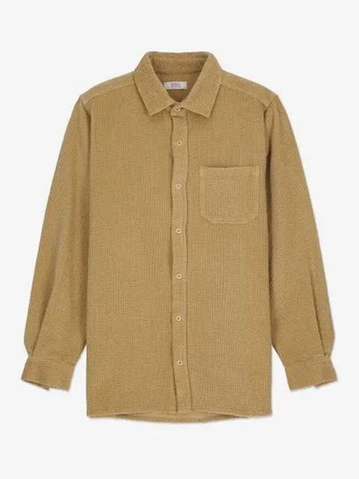 Chest pocket corduroy shirt beige 06B013BEIGE - ERL - BALAAN 1