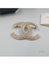 CC Logo Crystal Brooch Silver - CHANEL - BALAAN 6