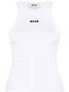 Embroidered Logo Sleeveless White - MSGM - BALAAN 2