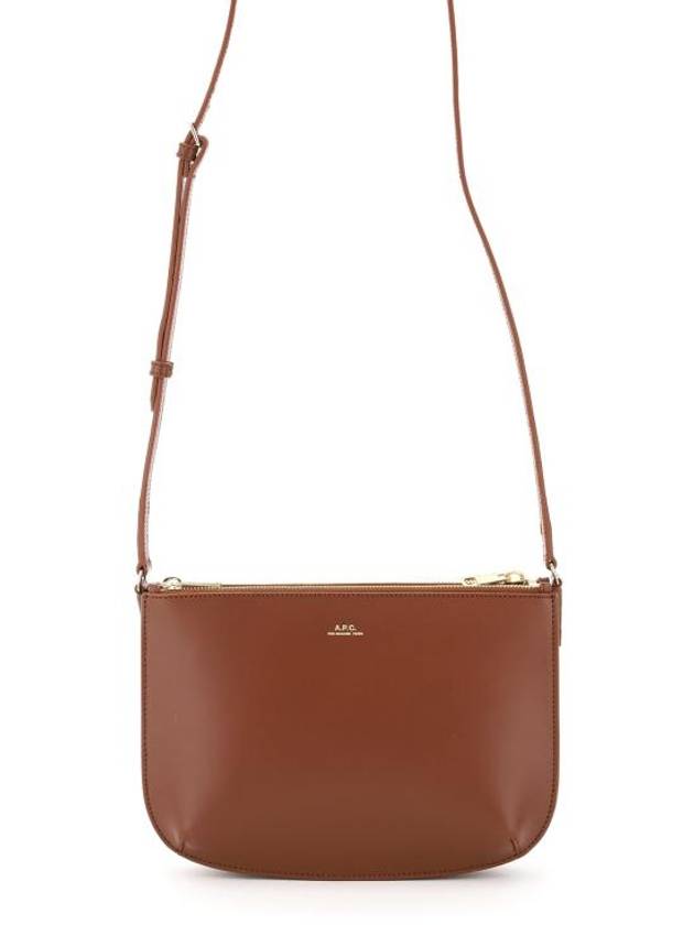 Sarah Leather Cross Bag Nut Brown - A.P.C. - BALAAN 1