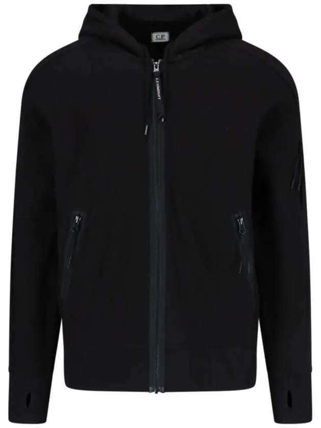 Men's Casual Zip-Up Hoodie Black - CP COMPANY - BALAAN 3