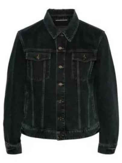 Pocket Denim Jacket Black - SAINT LAURENT - BALAAN 2