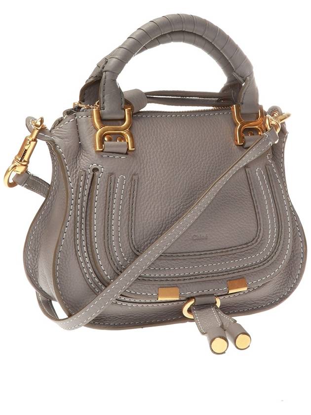 Chloé ‘Marcie Mini’ Shoulder Bag, Women's, Grey - CHLOE - BALAAN 4