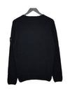 Wappen Patch Round Neck Knit Top Black - STONE ISLAND - BALAAN 5