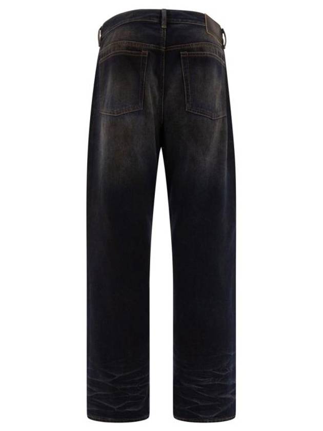 Loose Fit Wide Leg Denim Jeans Dark Blue - ACNE STUDIOS - BALAAN 3