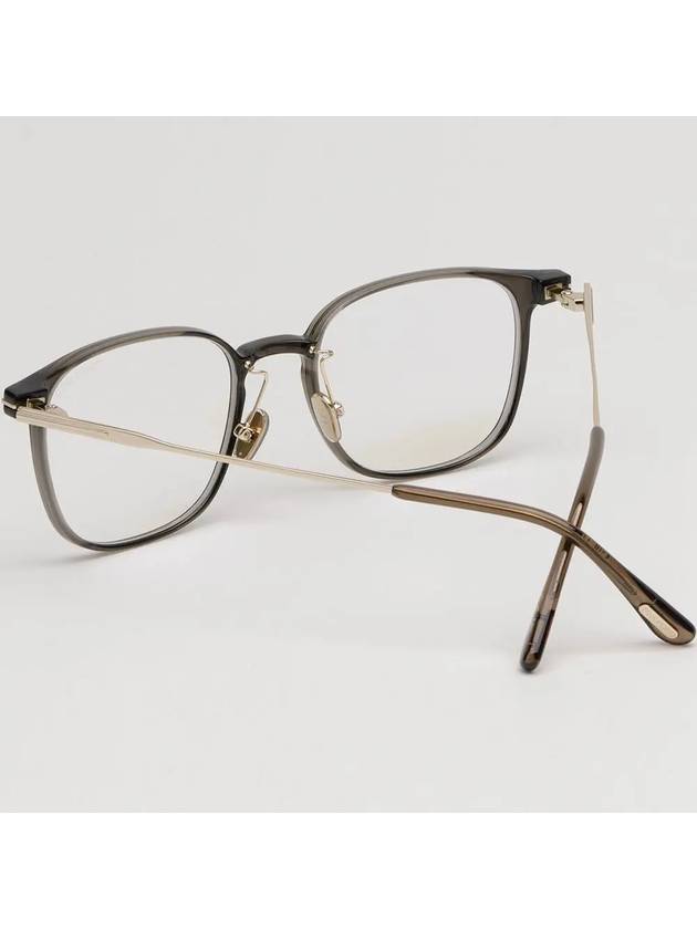 Eyewear Square Acetate Eyeglasses Black Gold - TOM FORD - BALAAN 5