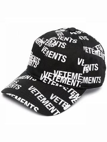 All over logo baseball hat ball cap B 13995170 271766 1095582 - VETEMENTS - BALAAN 1